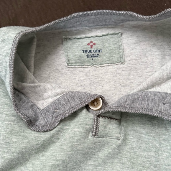 True Grit Henley sweatshirt. - Picture 2 of 4